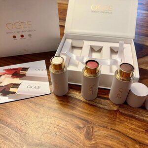Ogee Face Stick Crystal Collection Includes Bronzer Blush & Highlighter Stick